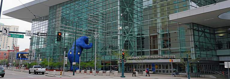 View of the Colorado Convention Center,