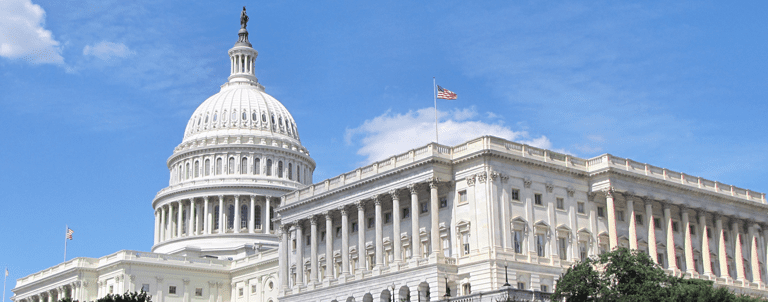 Capitol building in Washington DC in summer day