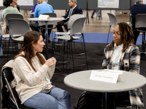 Attendee at the Careers Mixer